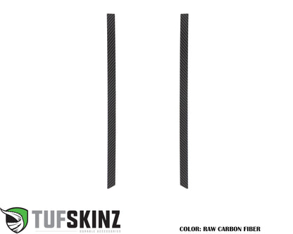 C-Pillar Accent Overlays Fits 2019-2024 Chevrolet Silverado HD by Tufskinz.com