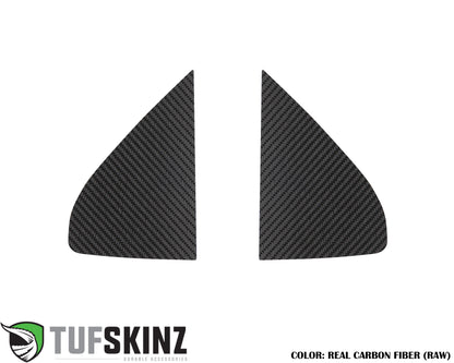 A Pillar Accent Overlays Fits 2019-2024 Chevrolet Silverado by Tufskinz.com