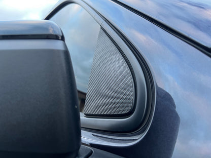 A Pillar Accent Overlays Fits 2019-2024 Chevrolet Silverado by Tufskinz.com