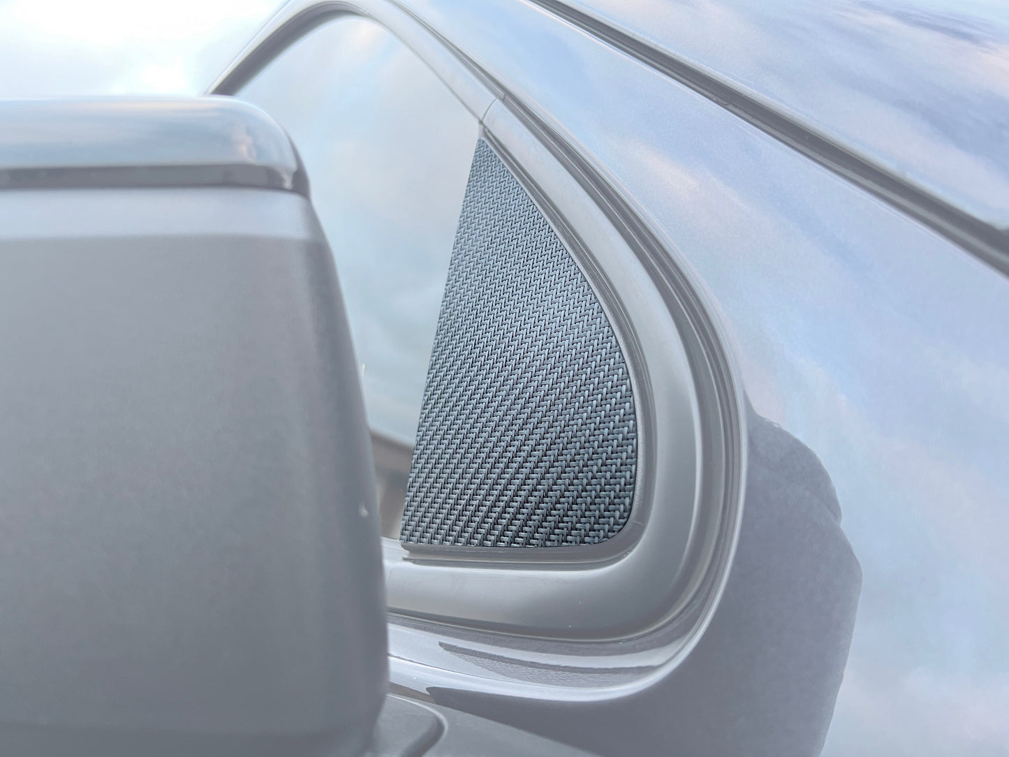 A Pillar Accent Overlays Fits 2019-2024 Chevrolet Silverado by Tufskinz.com