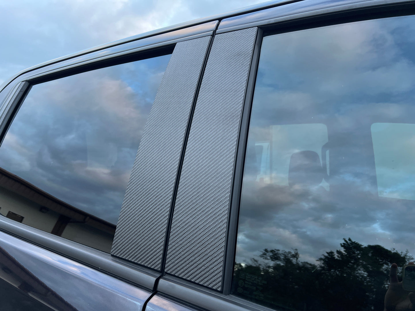 B-Pillar Accent Overlays Fits 2019-2024 Chevrolet Silverado by Tufskinz.com