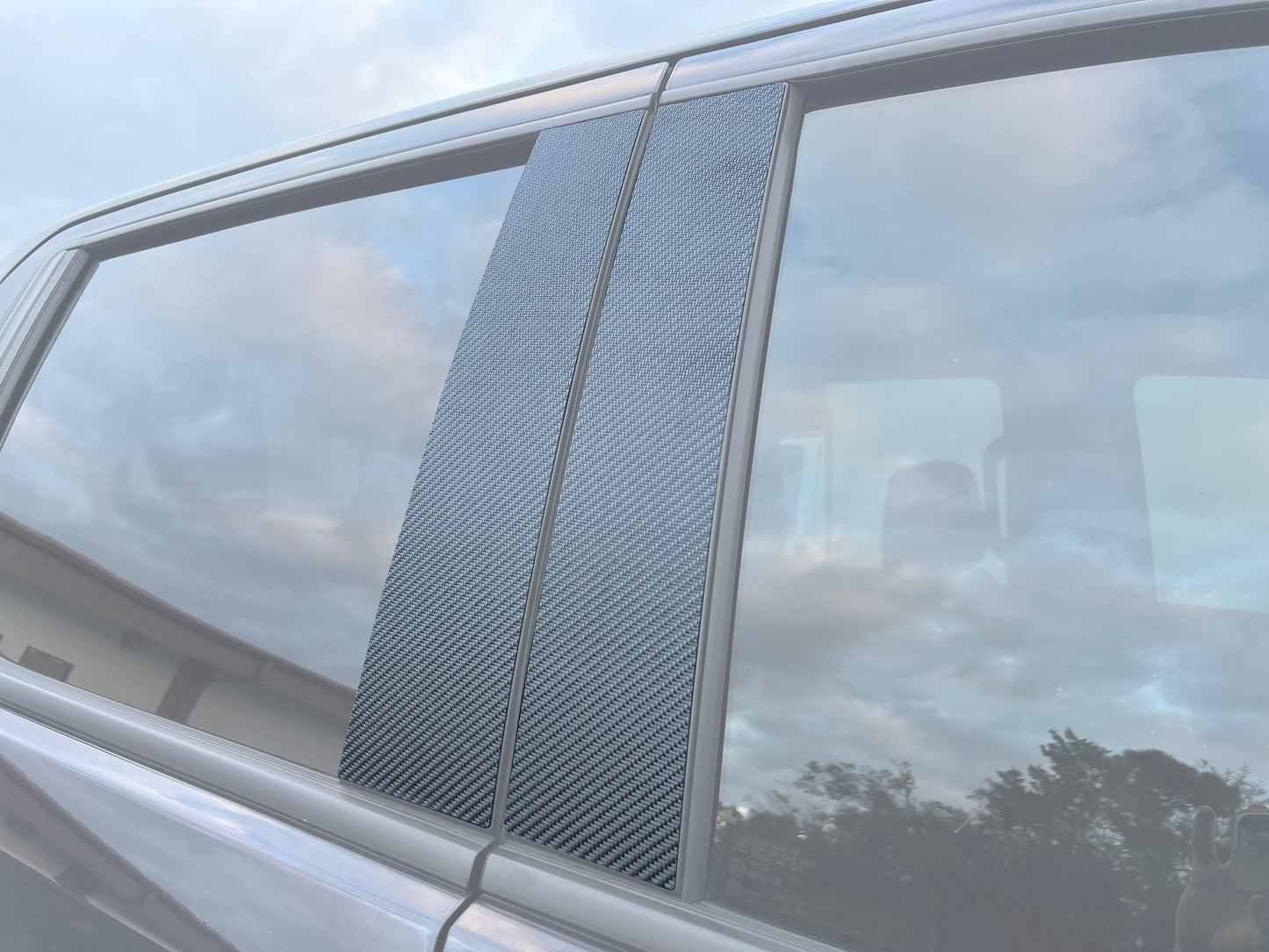 B-Pillar Accent Overlays Fits 2019-2024 Chevrolet Silverado by Tufskinz.com