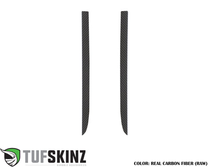 C-Pillar Accent Overlays Fits 2019-2024 Chevrolet Silverado HD by Tufskinz.com