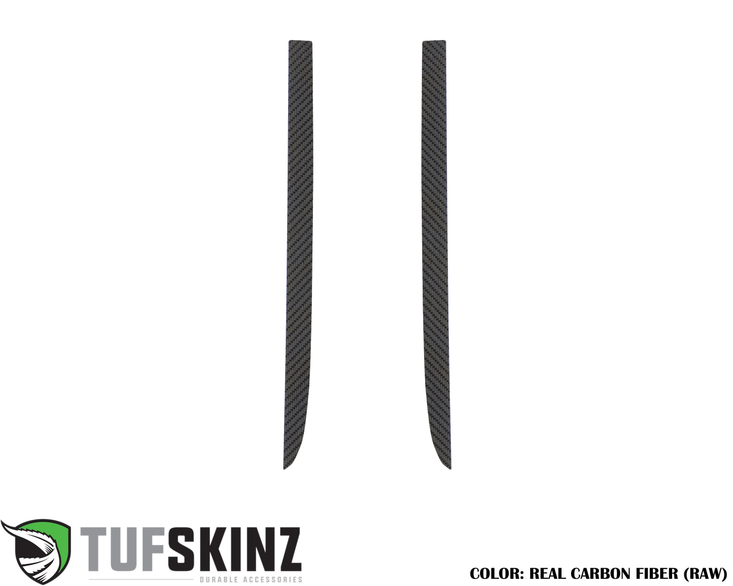 C-Pillar Accent Overlays Fits 2019-2024 Chevrolet Silverado HD by Tufskinz.com