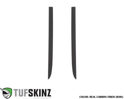 C-Pillar Accent Overlays Fits 2019-2024 Chevrolet Silverado HD by Tufskinz.com