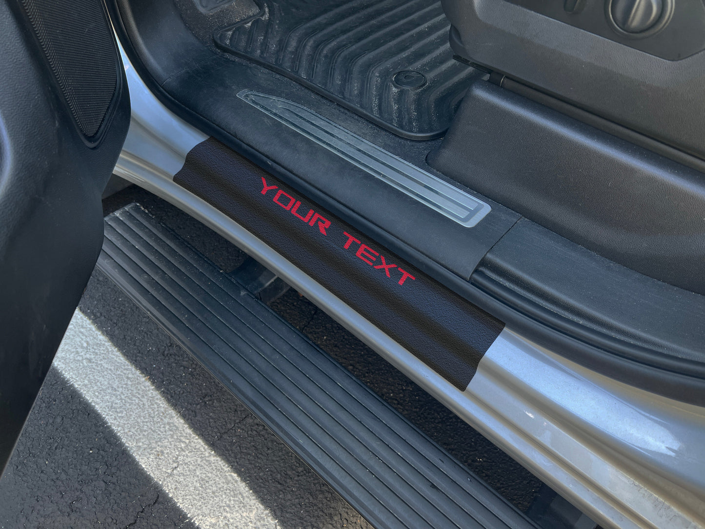 Door Sill Protection Overlays Fits 2014-2026 Chevrolet Silverado + Silverado HD by Tufskinz.com