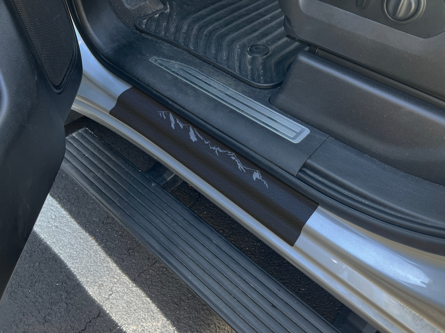 Door Sill Protection Overlays Fits 2014-2026 Chevrolet Silverado + Silverado HD by Tufskinz.com