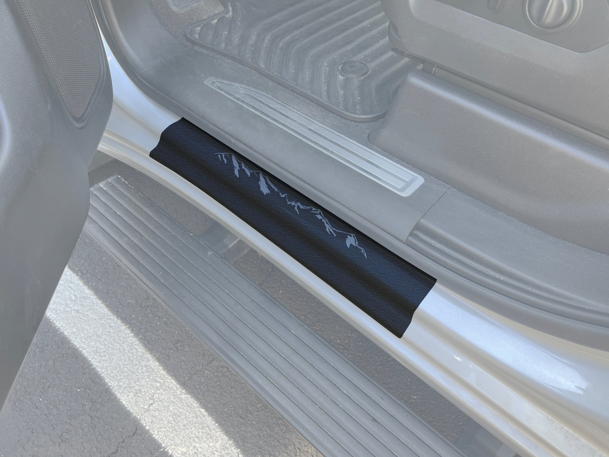 Door Sill Protection Overlays Fits 2014-2026 Chevrolet Silverado + Silverado HD by Tufskinz.com