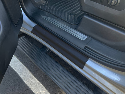 Door Sill Protection Overlays Fits 2014-2026 Chevrolet Silverado + Silverado HD by Tufskinz.com