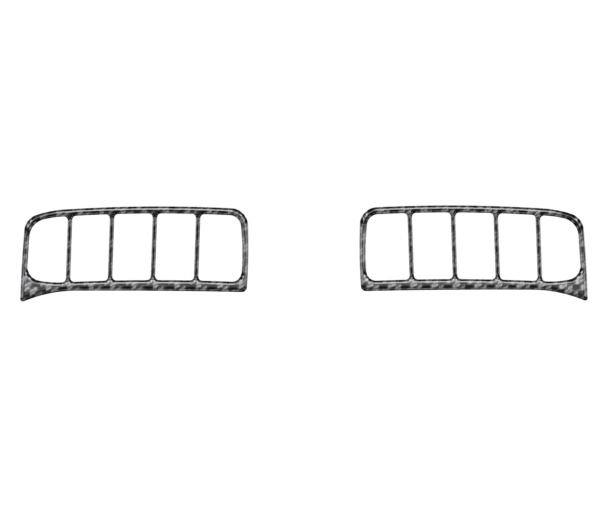 Upper A/C Vent Accent Overlays Fits 2019-2021 Chevrolet Silverado by Tufskinz.com