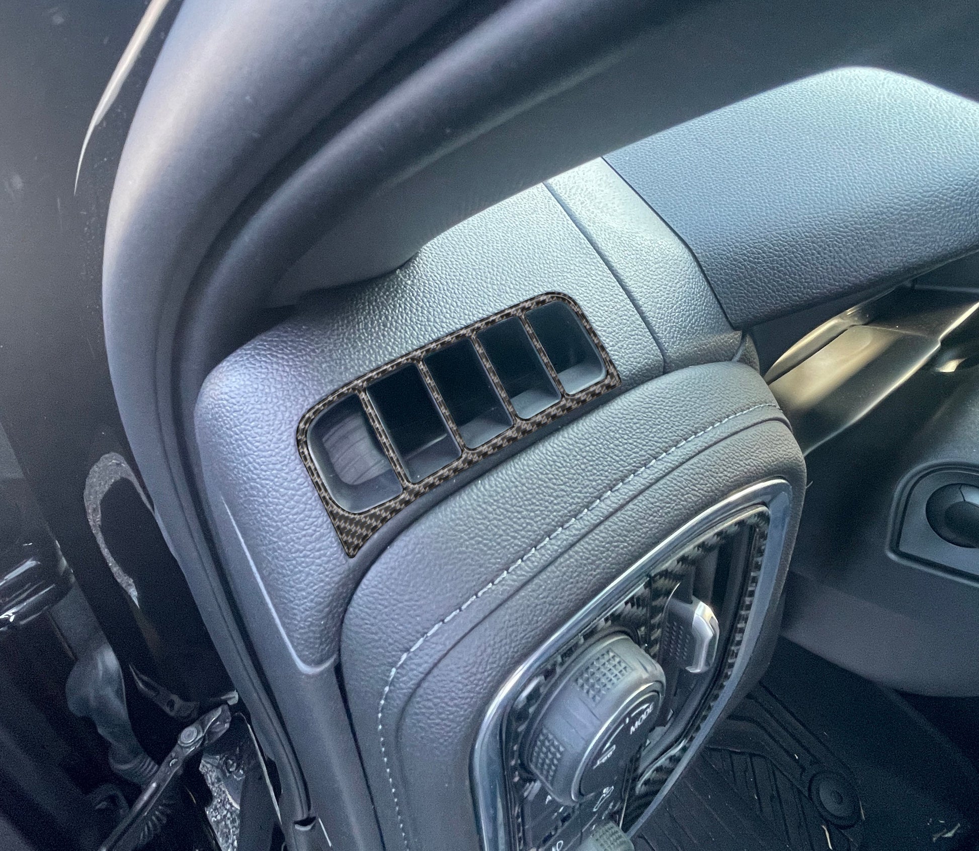 Upper A/C Vent Accent Overlays Fits 2019-2021 Chevrolet Silverado by Tufskinz.com