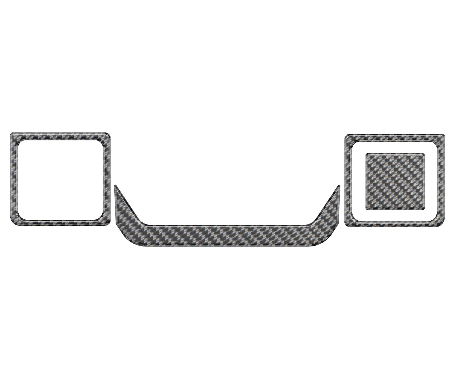 Lower Center Dash Accent Overlays 2019-2021 Chevrolet Silverado by Tufskinz.com