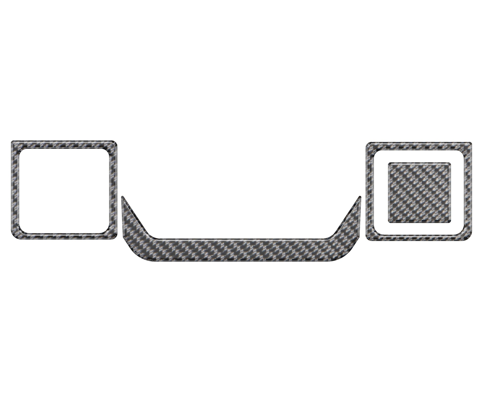 Lower Center Dash Accent Overlays 2019-2021 Chevrolet Silverado by Tufskinz.com