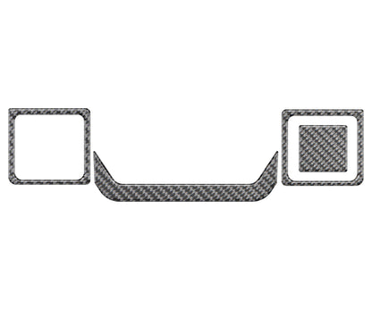 Lower Center Dash Accent Overlays 2019-2021 Chevrolet Silverado by Tufskinz.com