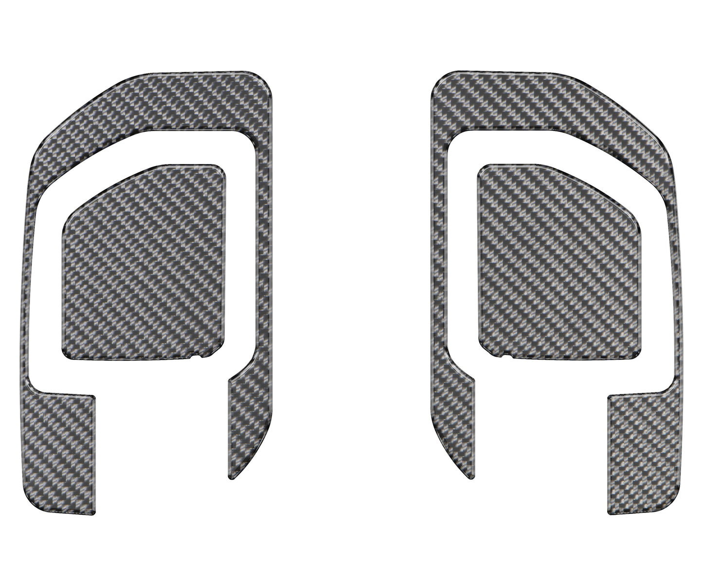 Door Handle Surround Accent Overlays Fits 2019-2021 Chevrolet Silverado by Tufskinz.com