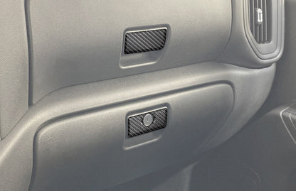 Glove Box Accent Overlays Fits 2019-2021 Chevrolet Silverado by Tufskinz.com