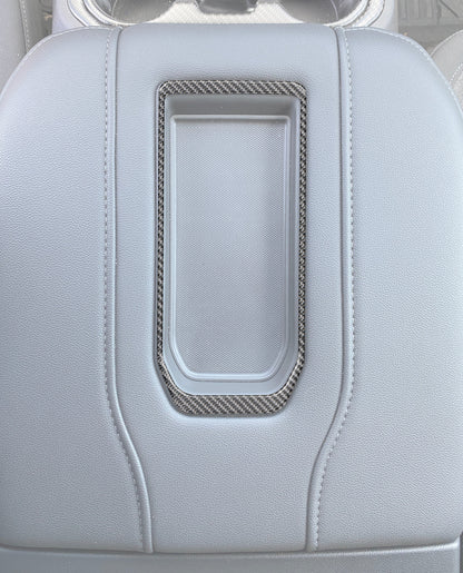 Center Console Tray Accent Overlay Fits 2019-2021 Chevrolet Silverado by Tufskinz.com
