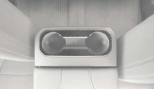 Rear Cupholder Accent Overlay Fits 2019-2021 Chevrolet Silverado by Tufskinz.com