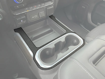 Center Console Accent Overlay Fits 2019-2021 Chevrolet Silverado by Tufskinz.com