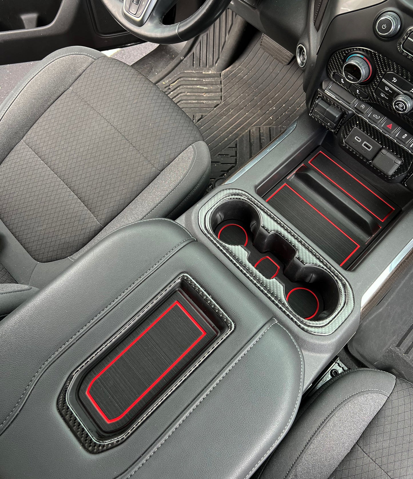 Center Console Foam Inserts Fits 2019-2021 Chevrolet Silverado by Tufskinz.com