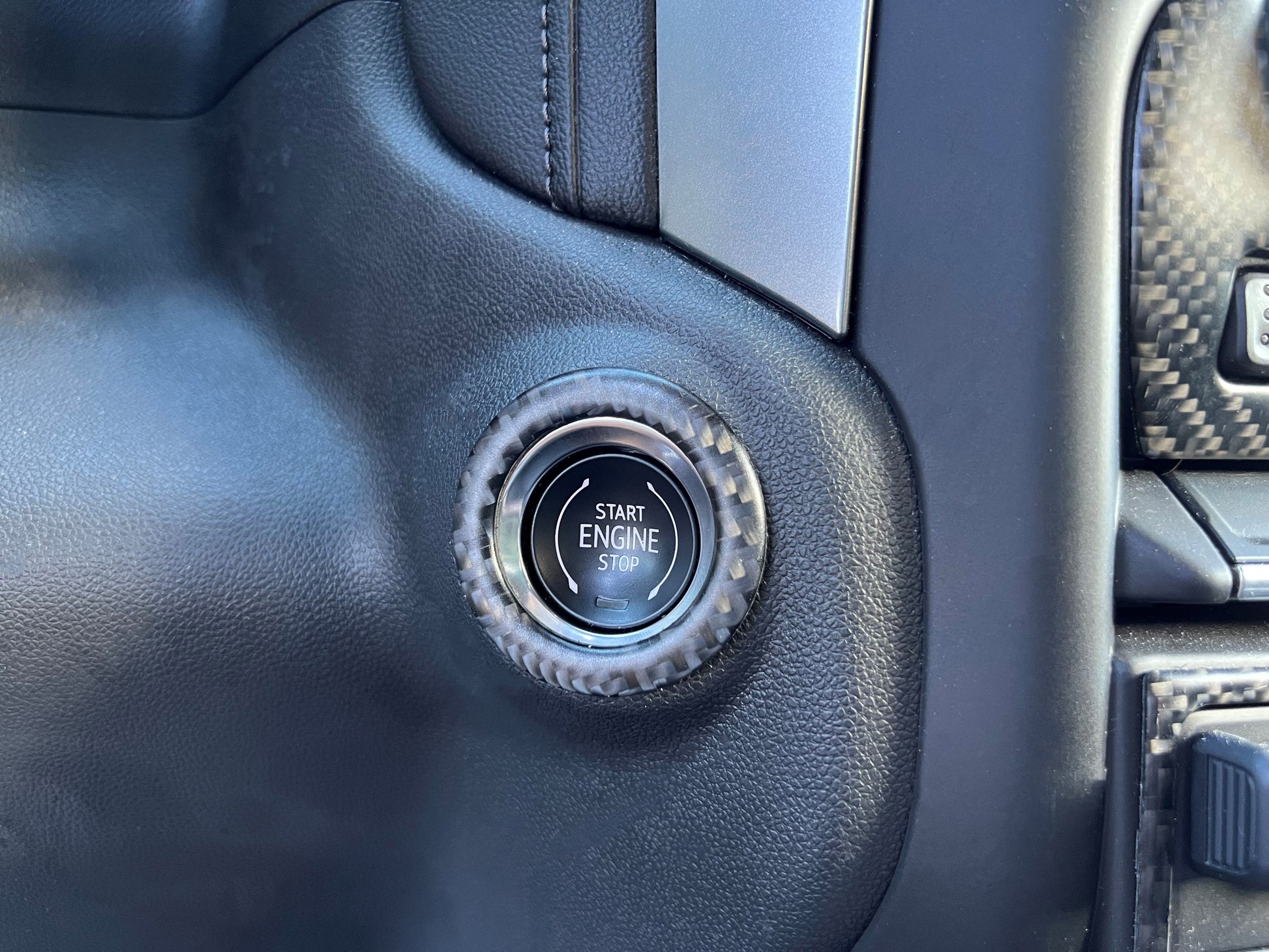 Key Ignition Ring Accent Trim Fits 2019-2023 Chevrolet Silverado by Tufskinz.com