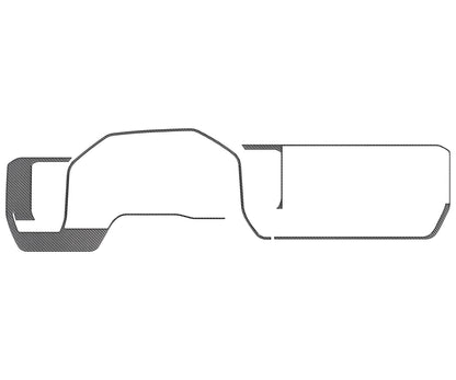 Dash Accent Trim Fits 2022-2026 Chevrolet Silverado by Tufskinz.com