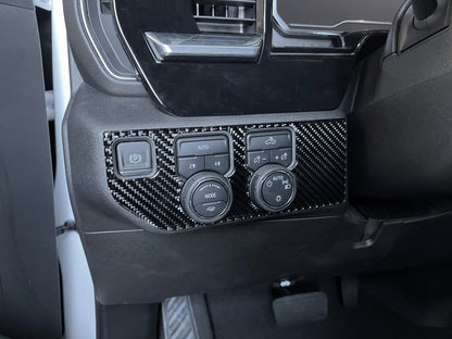 Driver Side Switch Panel Accent Trim Fits 2022-2026 Chevrolet Silverado by Tufskinz.com