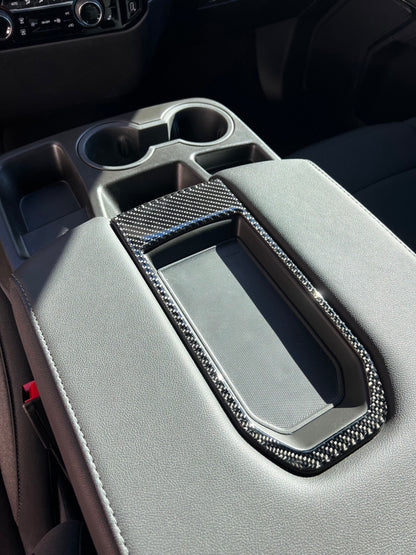 Bench Seat Center Console Upper Accent Trim Fits 2022-2026 Chevrolet Silverado by Tufskinz.com