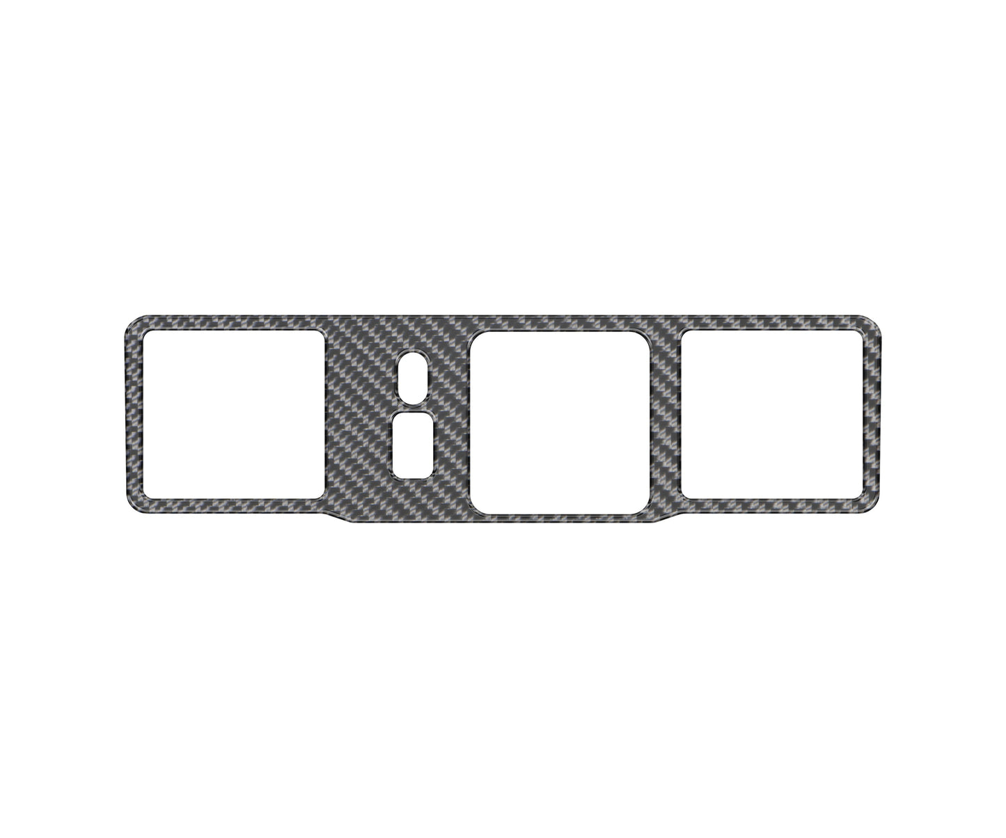 Rear Center Console Accent Trim Fits 2022-2026 Chevrolet Silverado by Tufskinz.com