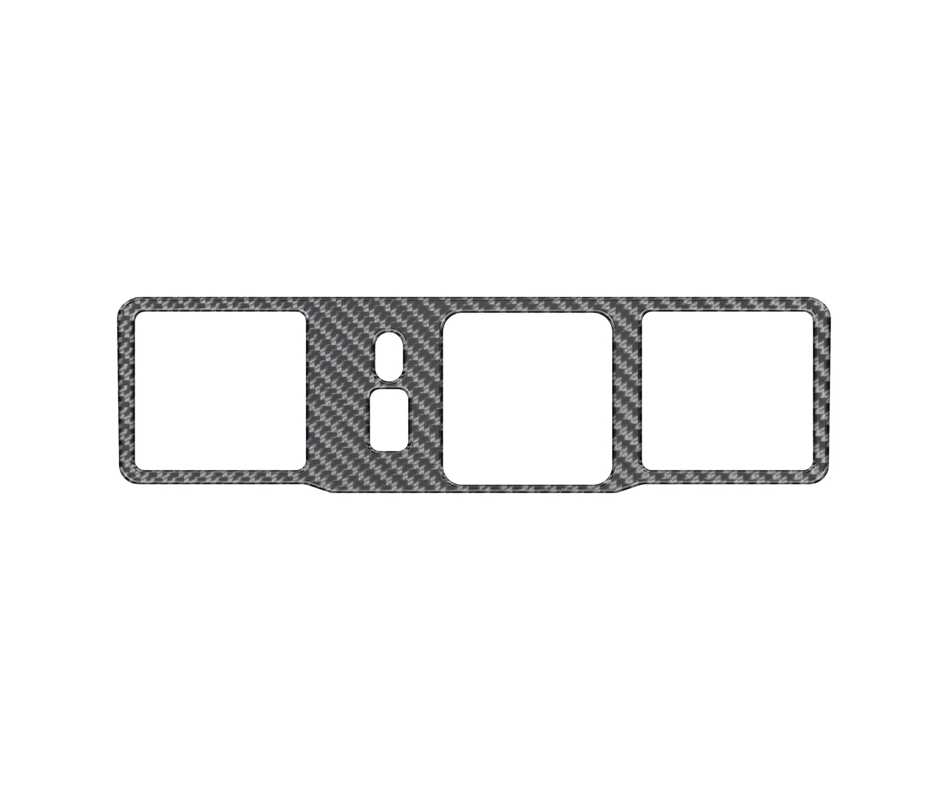 Rear Center Console Accent Trim Fits 2022-2026 Chevrolet Silverado by Tufskinz.com