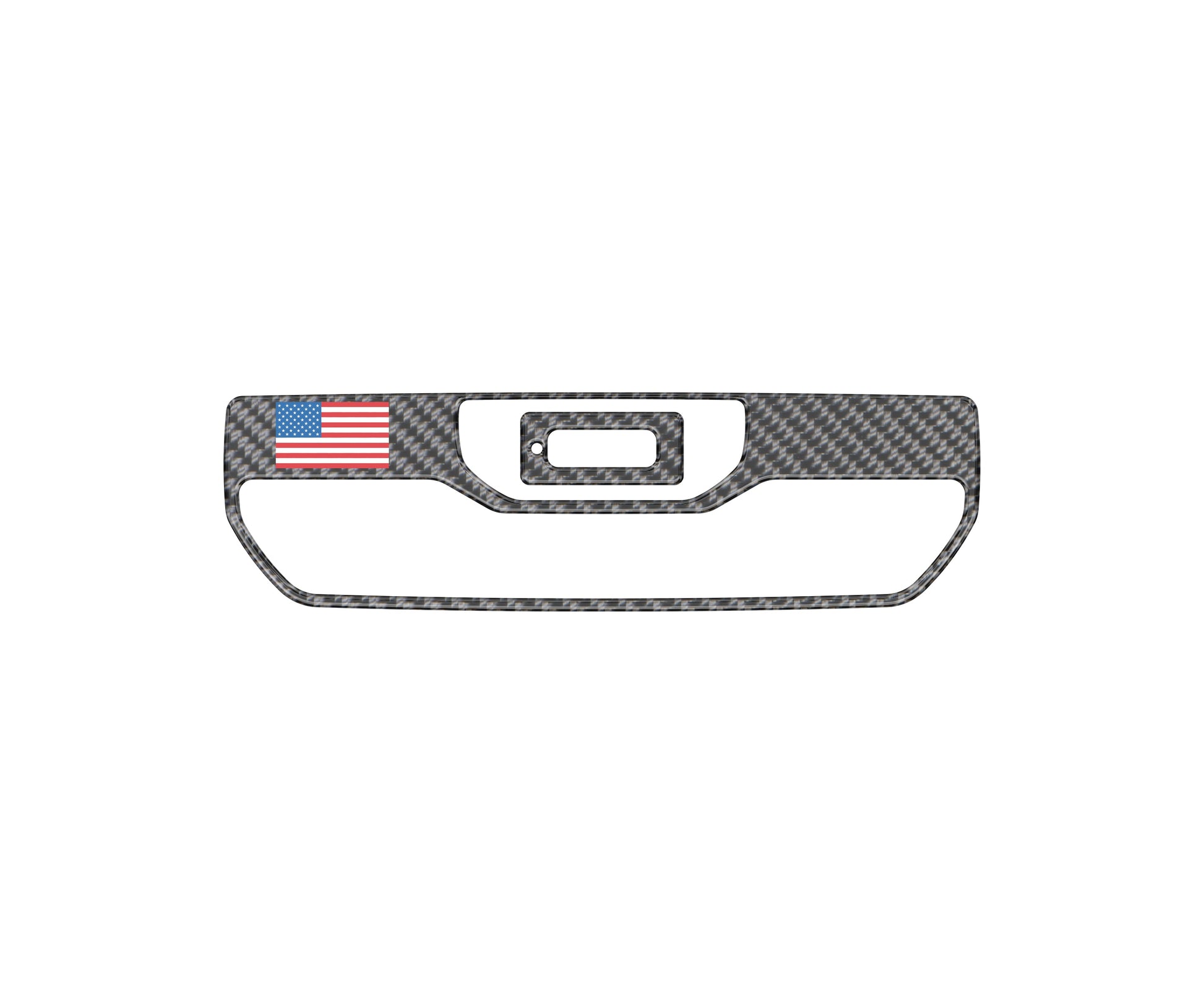 Tailgate Latch Accent Trim Fits 2022-2026 Chevrolet Silverado by Tufskinz.com