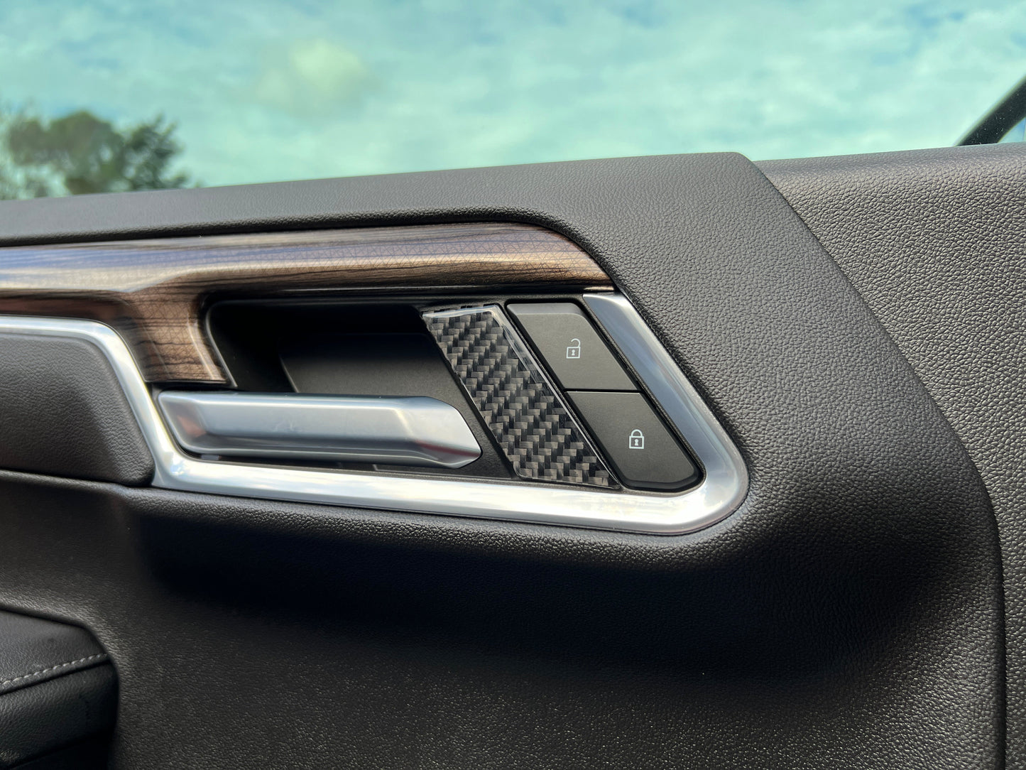 Front Door Handle Accent Trim Fits 2022-2026 Chevrolet Silverado by Tufskinz.com