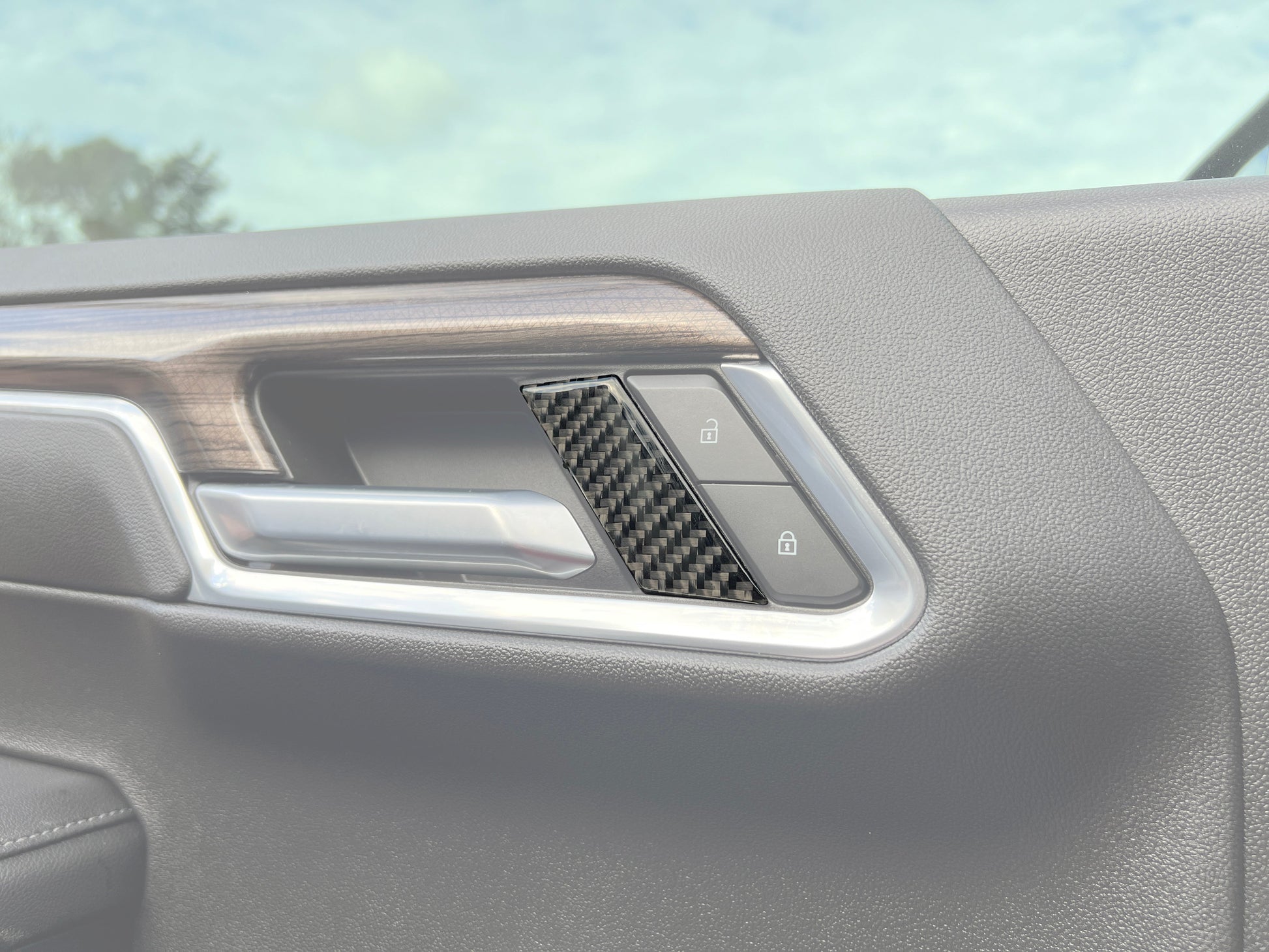 Front Door Handle Accent Trim Fits 2022-2026 Chevrolet Silverado by Tufskinz.com