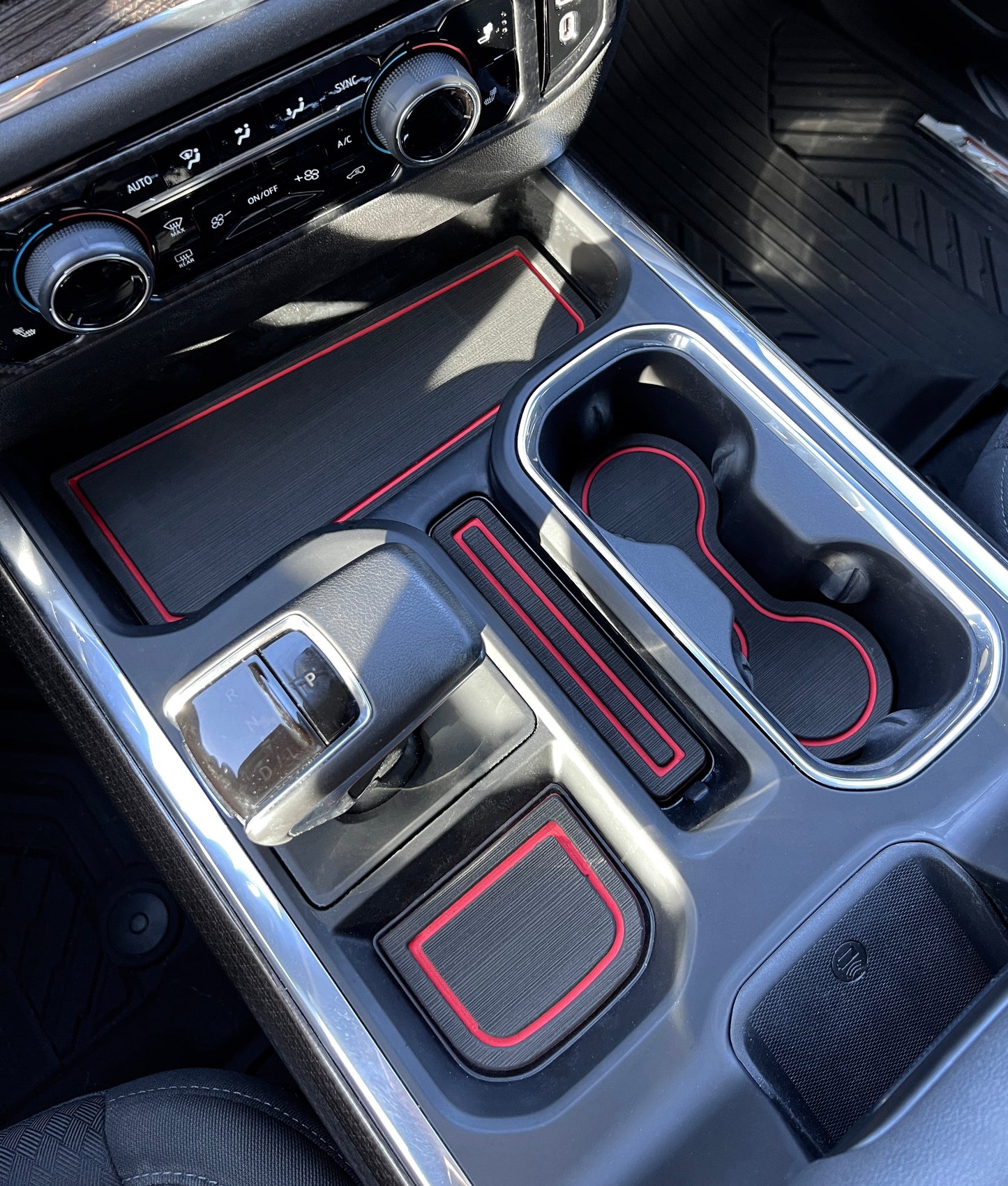 Center Console Foam Inserts Fits 2022-2026 Chevrolet Silverado by Tufskinz.com