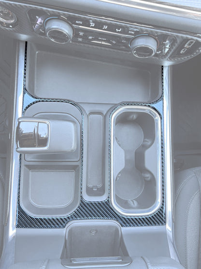 Center Console Lower Accent Trim Fits 2022-2026 Chevrolet Silverado by Tufskinz.com