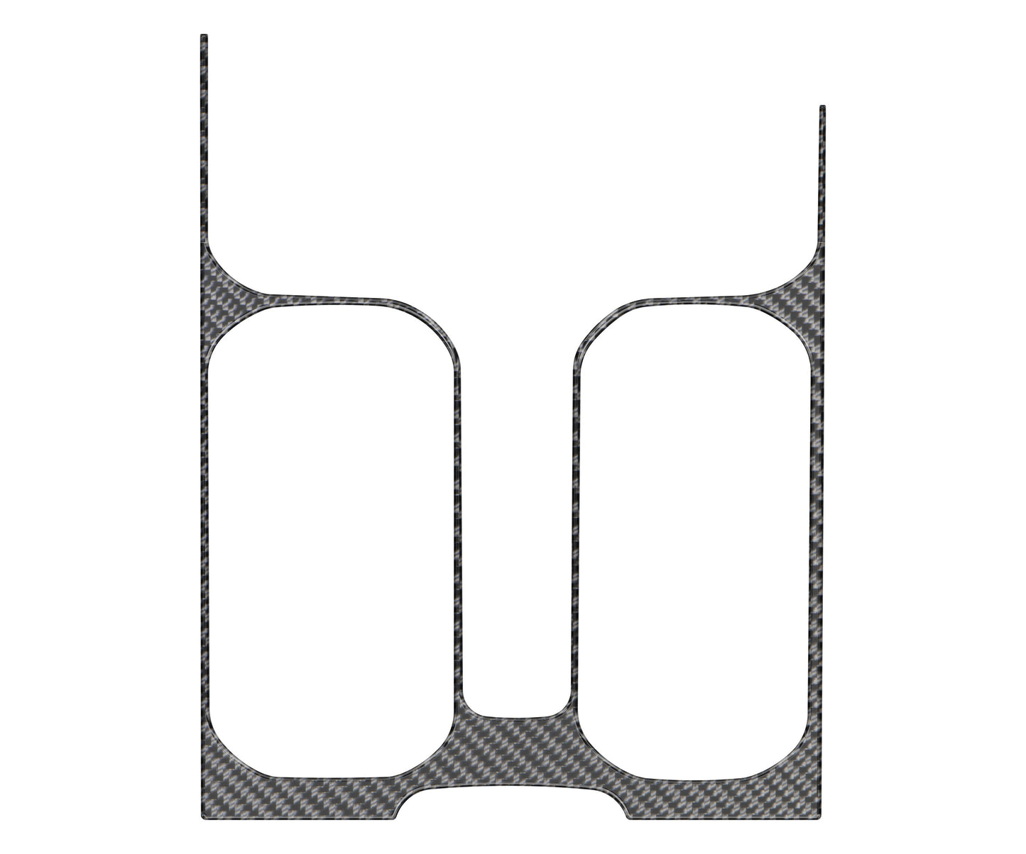 Center Console Lower Accent Trim Fits 2022-2026 Chevrolet Silverado by Tufskinz.com