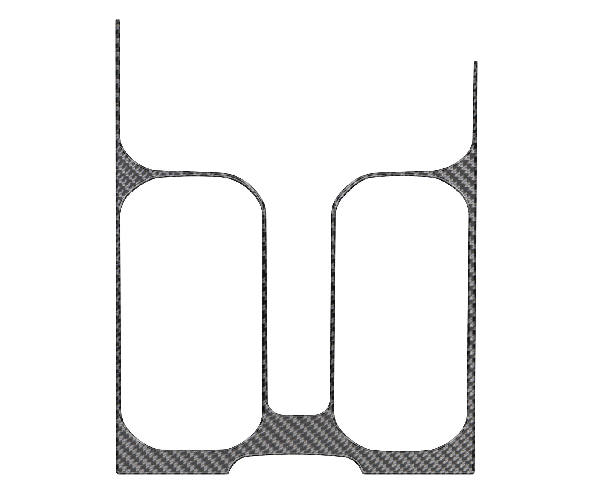 Center Console Lower Accent Trim Fits 2022-2026 Chevrolet Silverado by Tufskinz.com