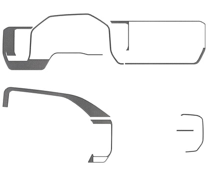 Dash Accent Trim Fits 2022-2026 Chevrolet Silverado by Tufskinz.com