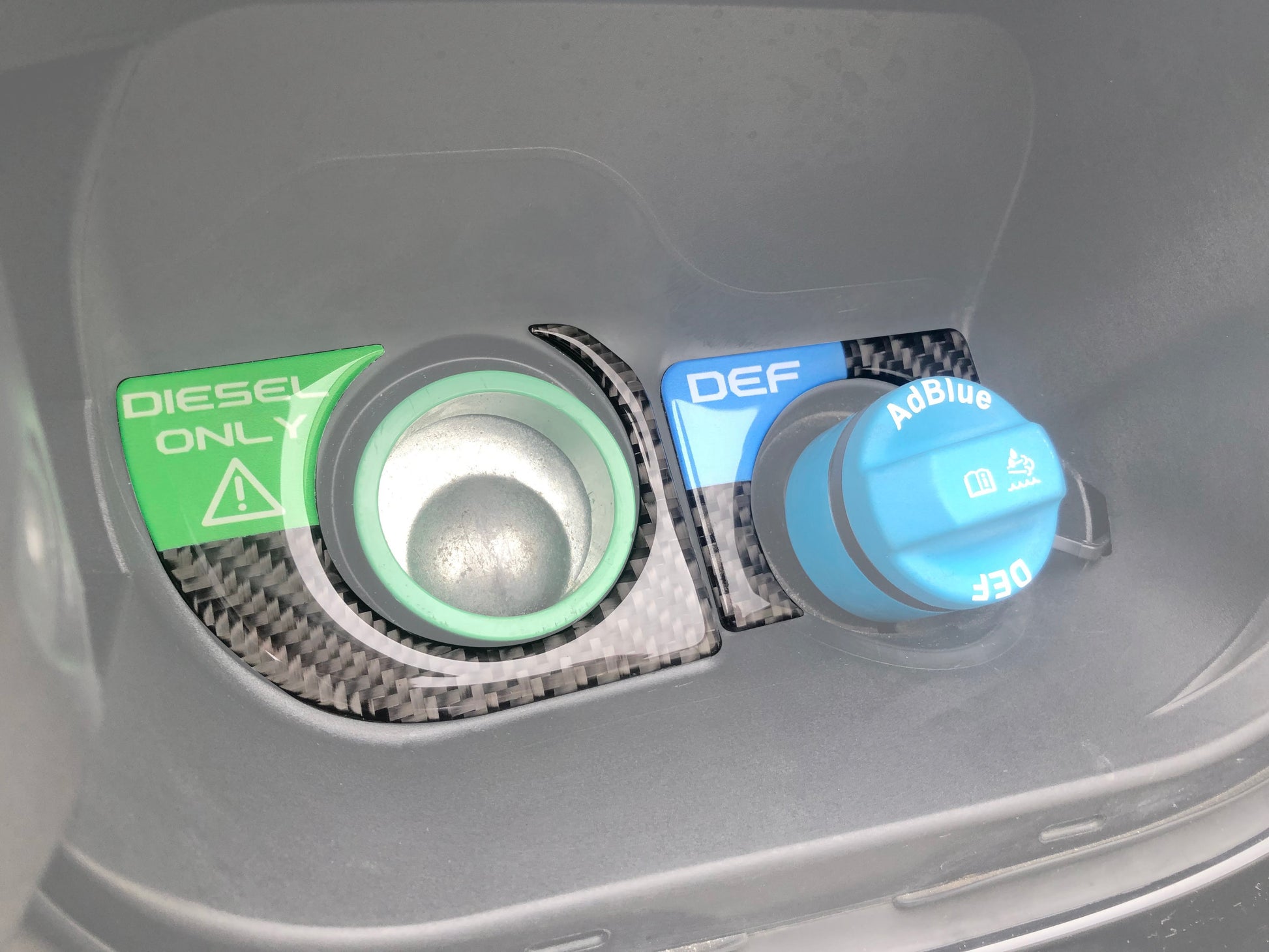 Fuel Fill Spout Ring Accent Overlays Fits 2019-2024 Chevrolet Silverado by Tufskinz.com