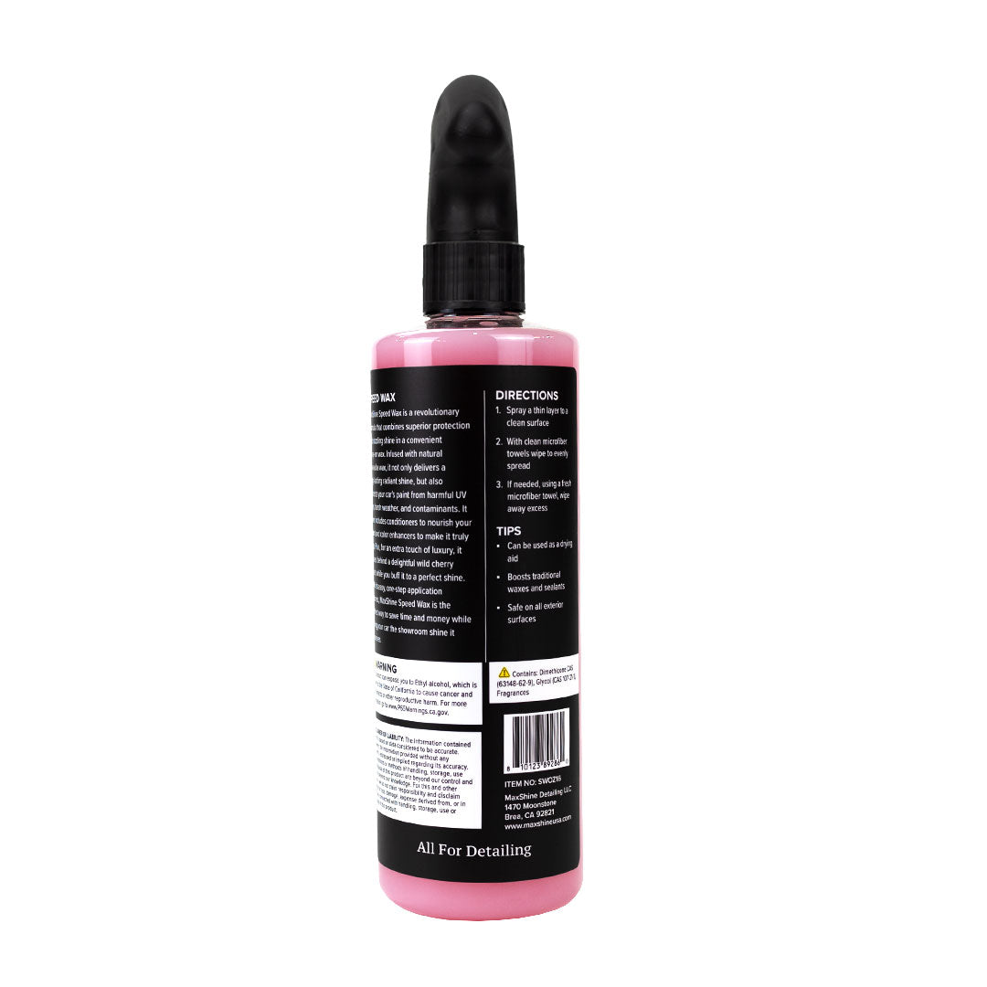 Speed Wax Spray - 16oz by MaxshineUSA