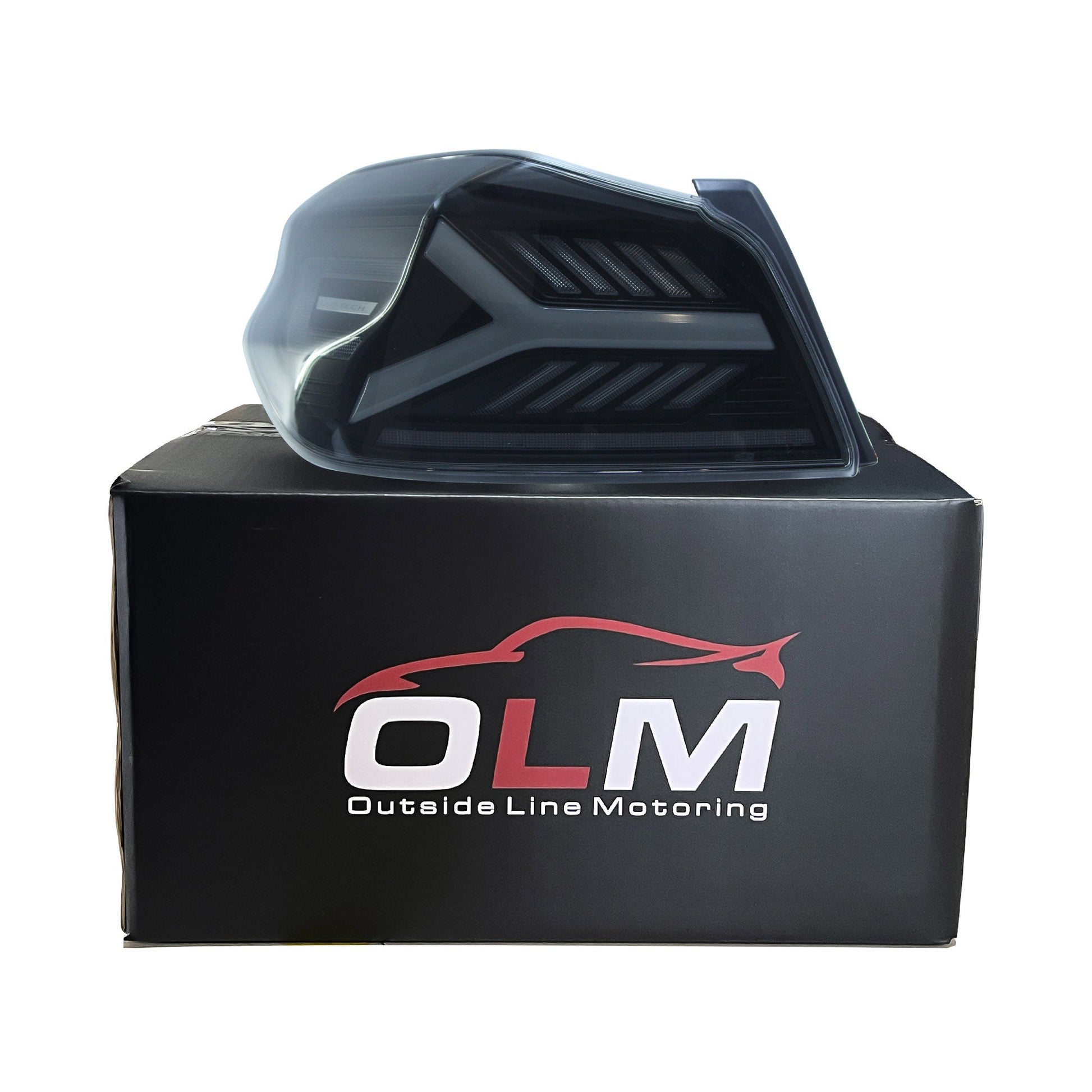 OLM Y-Spec LED Taillights (Smoke Lens White Optic) - 2015-2021 WRX / STI by MYX Automotive
