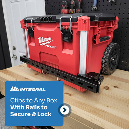 Stack Lock - Mount Compatible with Milwaukee Packout Organizers by Integral Truck