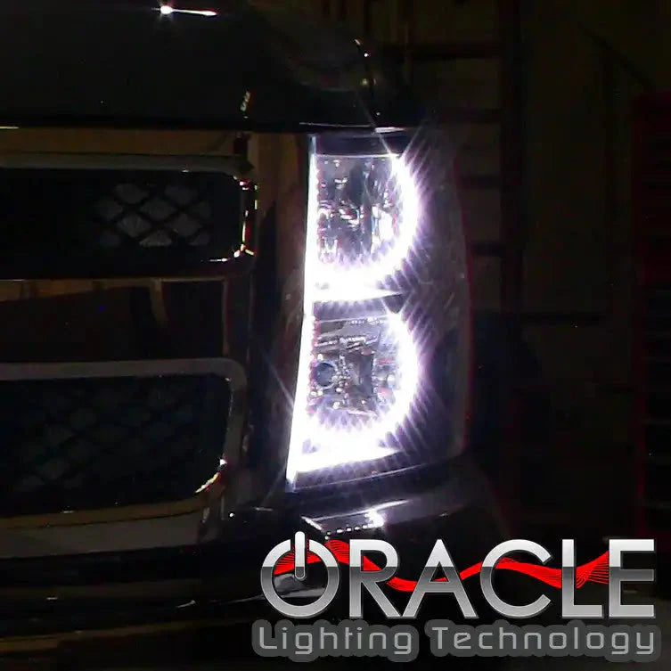 ORACLE Lighting 2007-2013 GMC Sierra LED Headlight Halo Kit (Round Style) by ORACLE Lighting