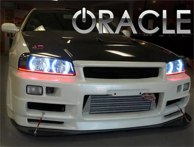 ORACLE Lighting 1998-2001 Nissan Skyline R34/GTR LED Headlight Halo Kit by ORACLE Lighting