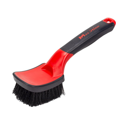Soft Grip Heavy Duty Tire Brush with Short Handle by MaxshineUSA