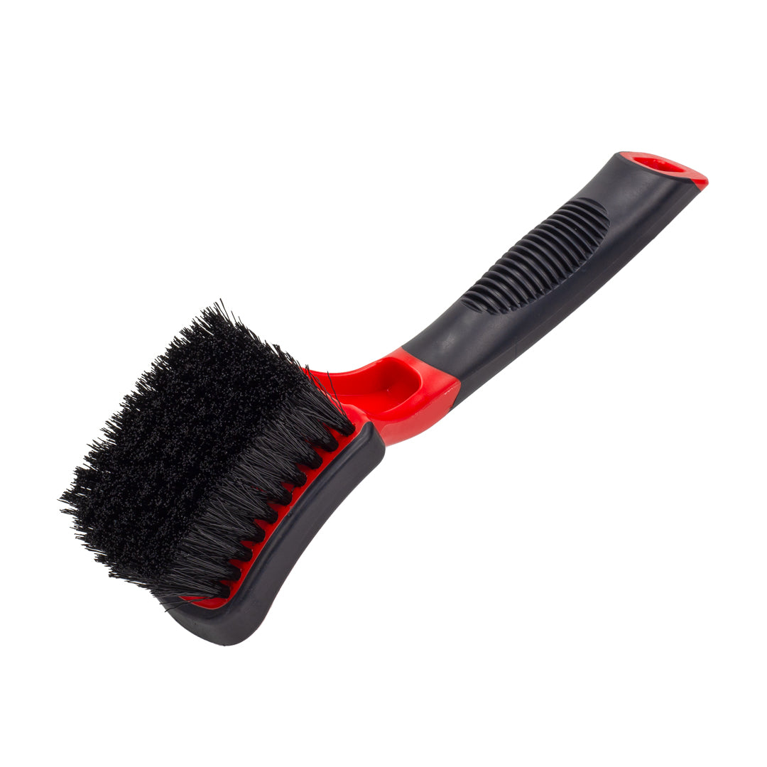 Soft Grip Heavy Duty Tire Brush with Short Handle by MaxshineUSA