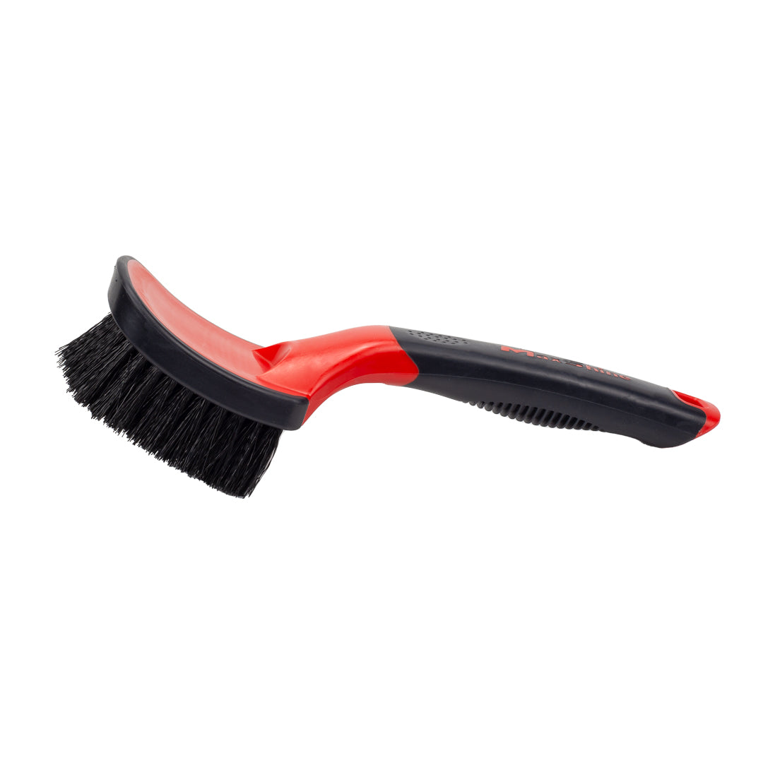 Soft Grip Heavy Duty Tire Brush with Short Handle by MaxshineUSA