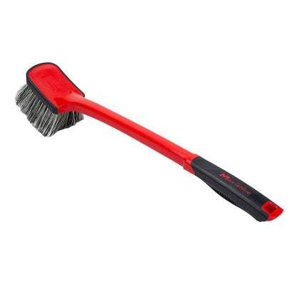 Soft Grip Medium Duty Wheel Cleaning Brush with Long Handle by MaxshineUSA