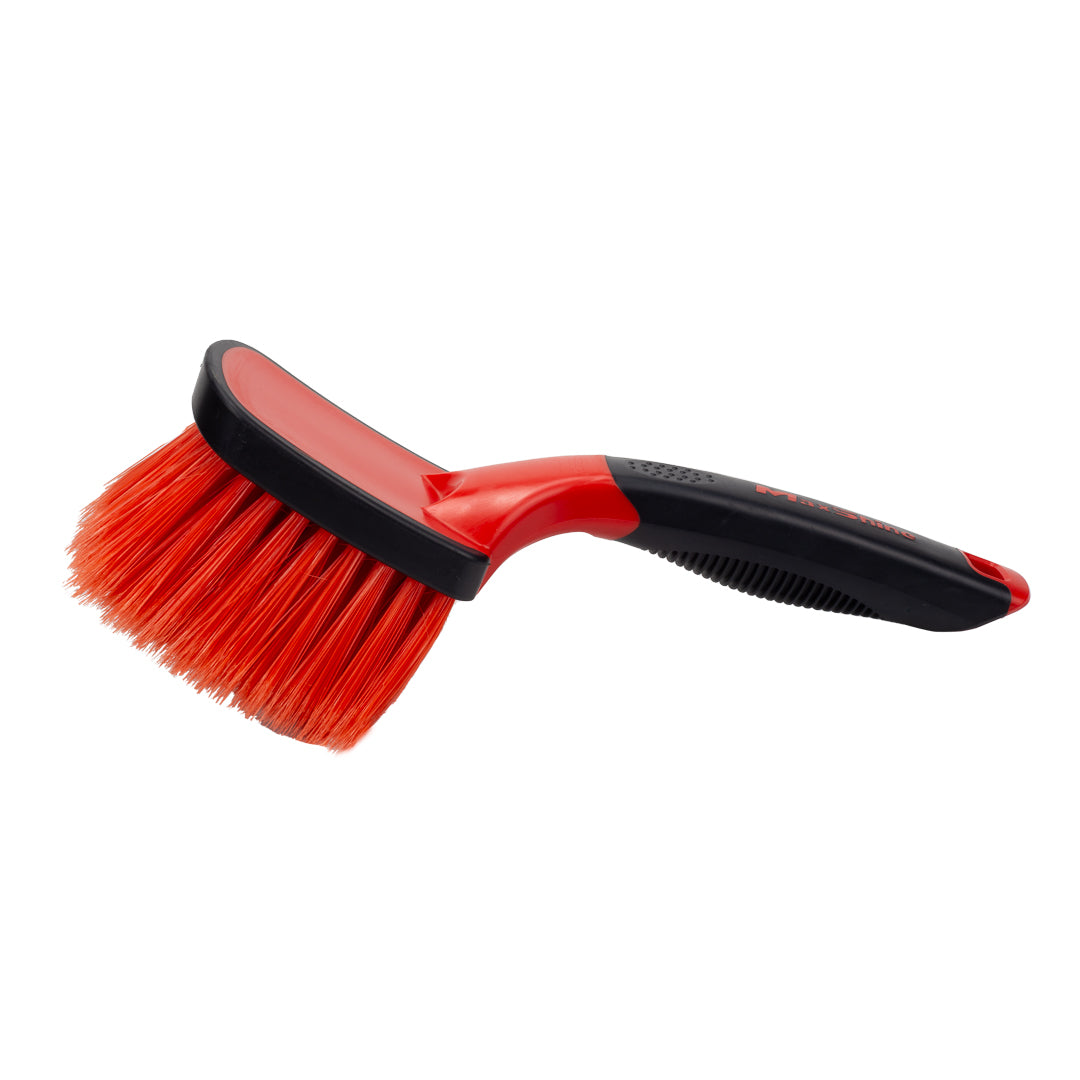 Soft Grip Light Duty Rim Cleaning Brush with Medium Handle by MaxshineUSA