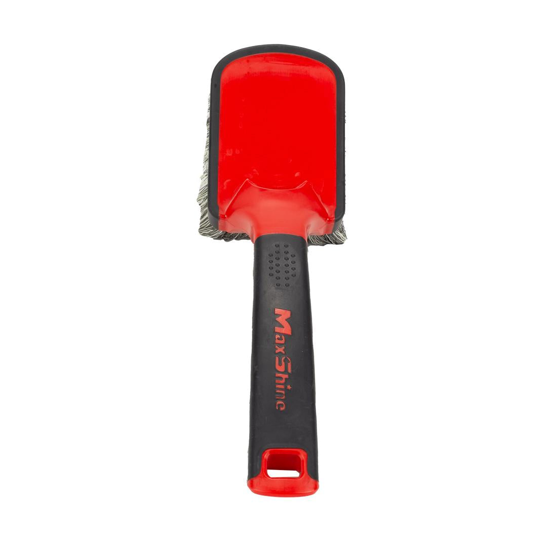 Soft Grip Light Duty Rim Cleaning Brush with Medium Handle by MaxshineUSA
